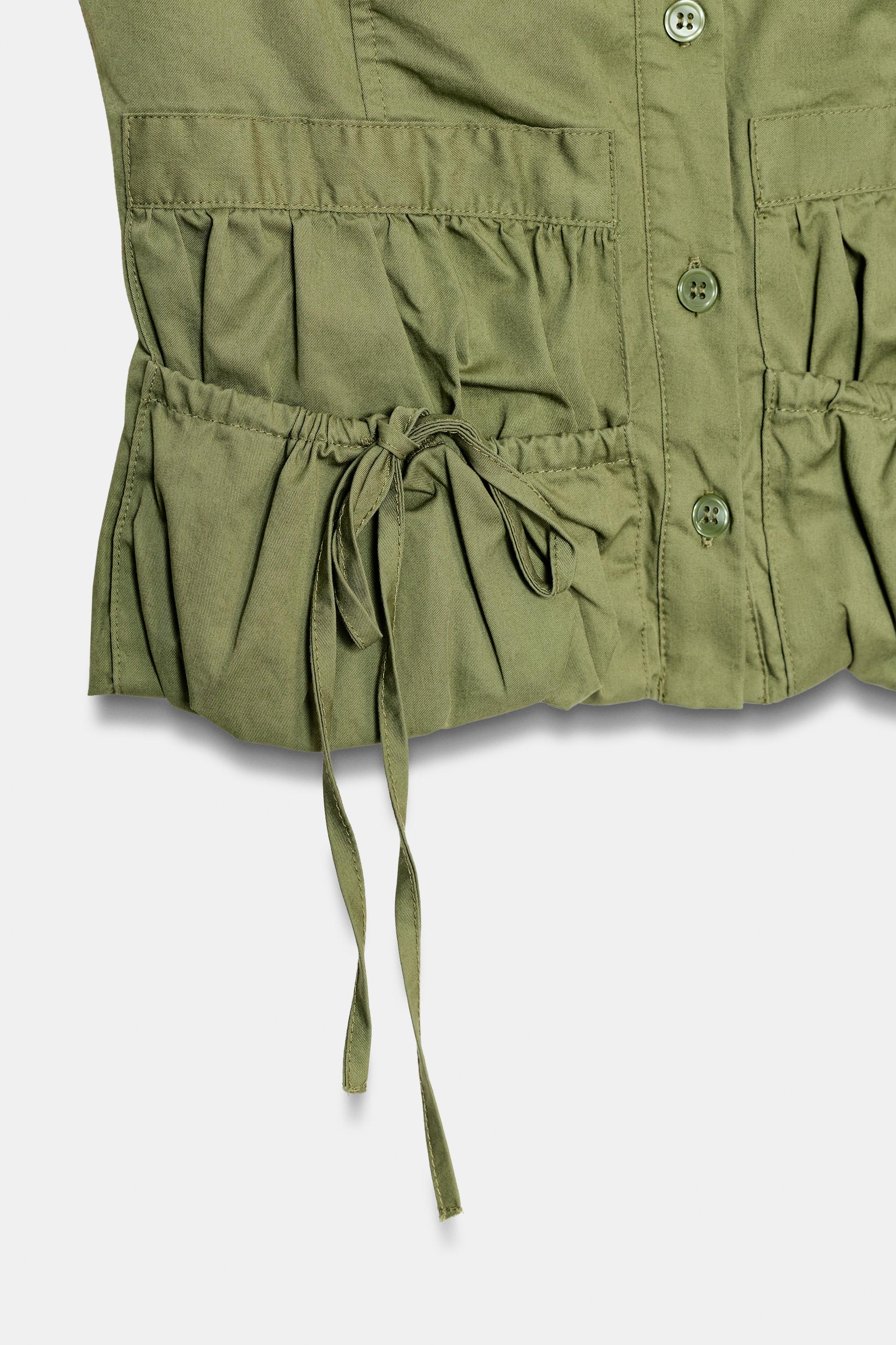 TOP GABARDINE AVEC POCHES